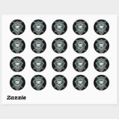 Sticker Rond Logo Lotus Flower (Feuille)