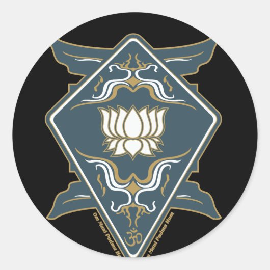 Sticker Rond Logo Lotus Flower (Devant)