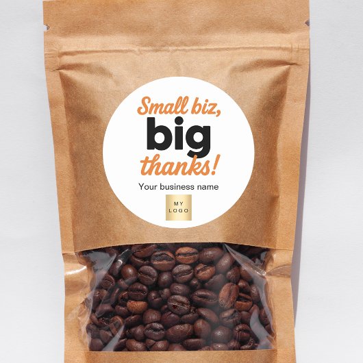 Sticker Rond logo Merci