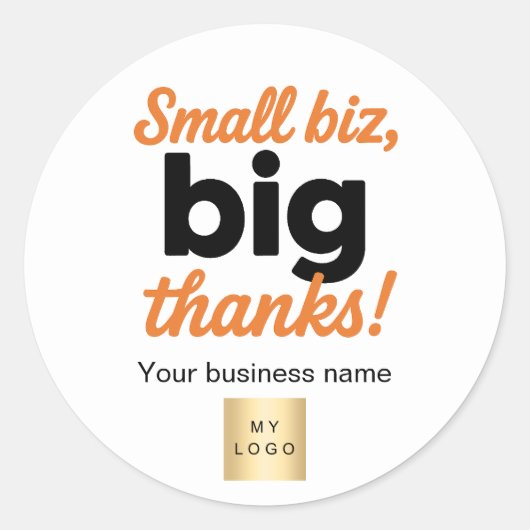 Sticker Rond logo Merci (Devant)