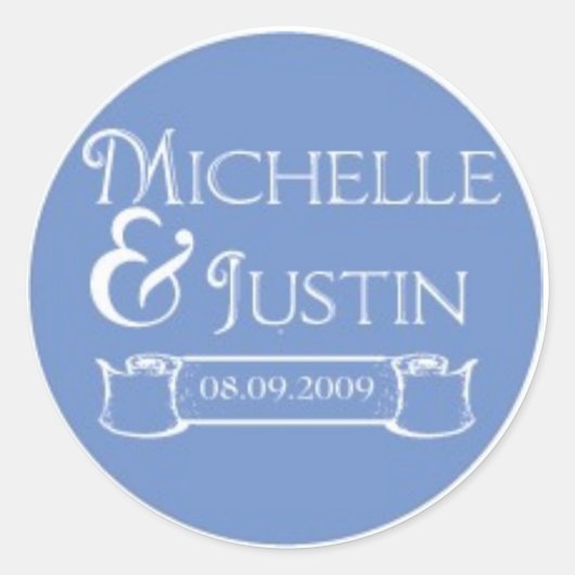 Sticker Rond logo michelle (Devant)