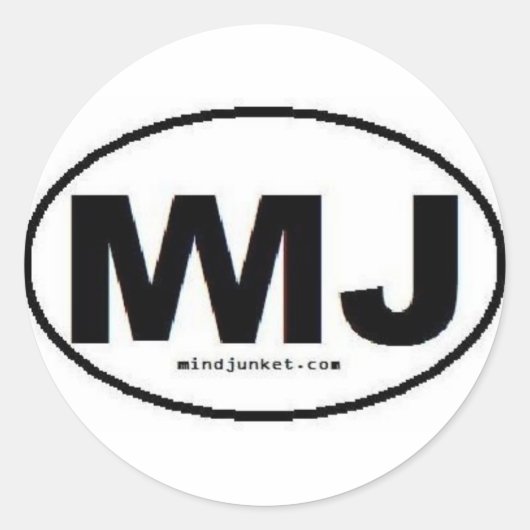 Sticker Rond Logo Mind Junket (Devant)