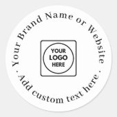 Sticker Rond Logo minimal blanc | Moderne Classique Professionn (Devant)