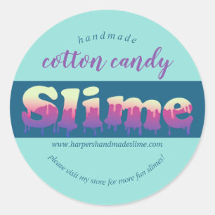 Sticker Rond logo modèle à pitume fait main