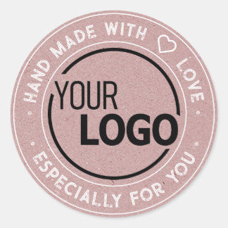 Sticker Rond Logo Modèle spécialement pour vous papier Kraft ro