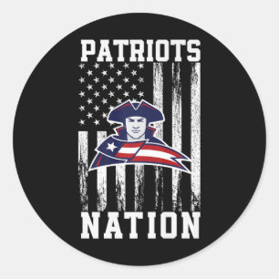 Sticker Rond Logo Nation De Truman Patriots