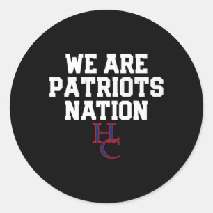 Sticker Rond Logo Nation Hs Du Comté Henry Patriots