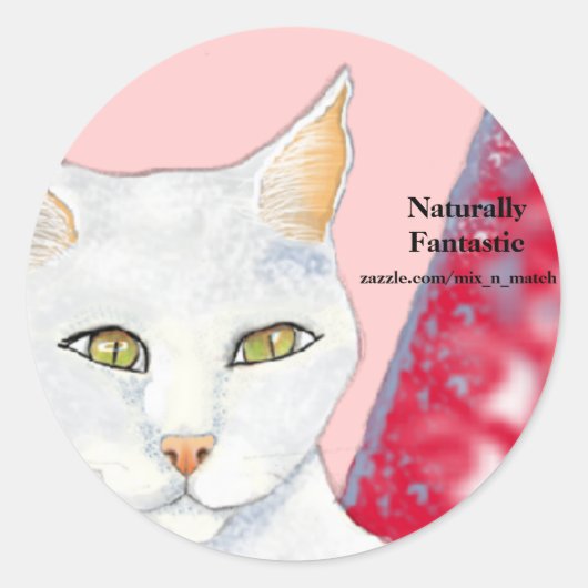Sticker Rond Logo Naturellement Fantastique - Cosmo (Devant)
