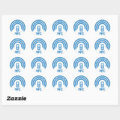 Sticker Rond logo NFC (Feuille)