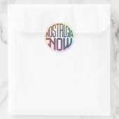 Sticker Rond Logo Nostalgie Now (Sac)