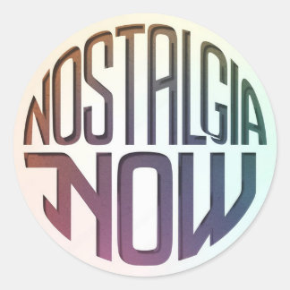 Sticker Rond Logo Nostalgie Now