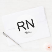 Sticker Rond Logo Nurseguardianlogo, RN (Enveloppe)