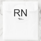 Sticker Rond Logo Nurseguardianlogo, RN (Sac)