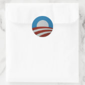 Sticker Rond Logo Obama (Sac)