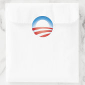 Sticker Rond Logo Obama (Sac)