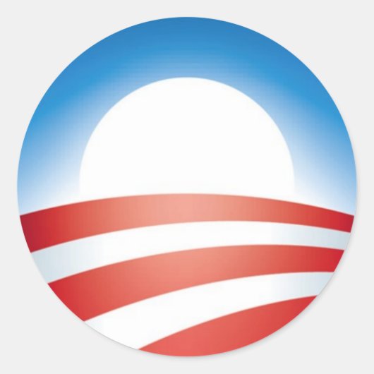 Sticker Rond Logo Obama (Devant)