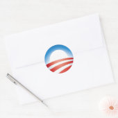 Sticker Rond Logo Obama (Enveloppe)