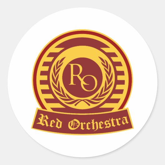 STICKER ROND LOGO ORCHESTRA ROUGE (Devant)