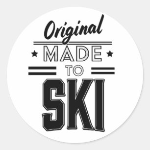 Sticker Rond Logo original Made to Ski