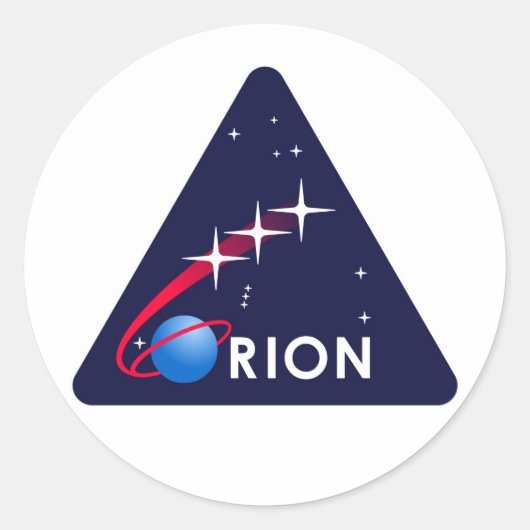 Sticker Rond Logo Orion de la NASA (Devant)