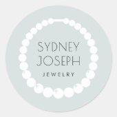 Sticker Rond Logo Pastel Collier | Design de bijoux (Devant)