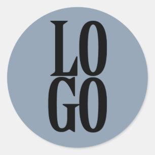 Sticker Rond Logo personnalisé d'entreprise ou d'affaires sur b