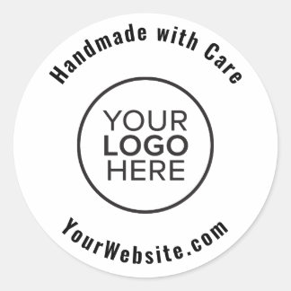 Sticker Rond Logo personnalisé fait à la main avec soin