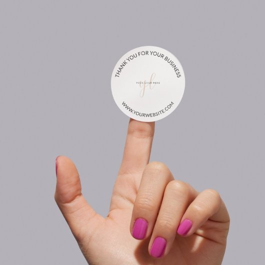 Sticker Rond Logo personnalisé pour petits groupes d'entreprise