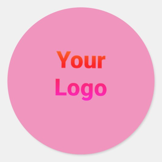 Sticker Rond Logo personnalisé simple et élégant ici société cl (Devant)