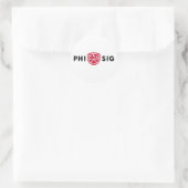 Sticker Rond Logo Phi Sigma Kappa (Sac)