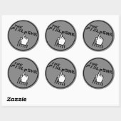 Sticker Rond Logo PixlPshr (Feuille)