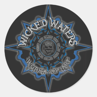 Sticker Rond Logo principal Wicked Waters