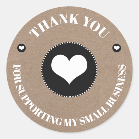 Sticker Rond Logo professionnel Merci PME (Devant)