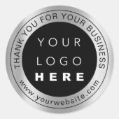 Sticker Rond Logo Professionnel Merci Promotions Business (Devant)