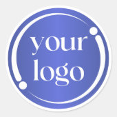 Sticker Rond Logo professionnel simple et moderne (Devant)