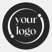 Sticker Rond Logo professionnel simple et moderne (Devant)