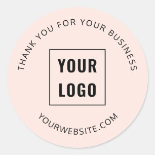 Sticker Rond Logo promotionnel simple