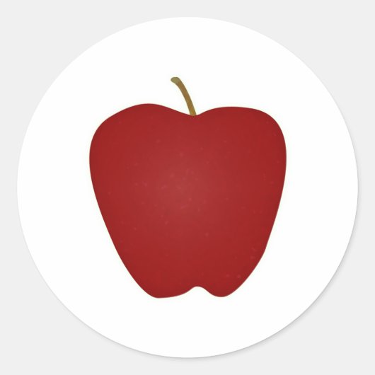 Sticker Rond Logo Red Delicious Apple (Devant)