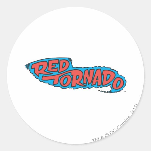 Sticker Rond Logo Red Tornado (Devant)