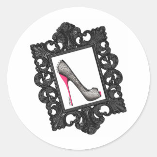 Sticker Rond Logo Reptile encadré