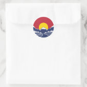 Sticker Rond Logo Rocky Mountain Sunset (Sac)
