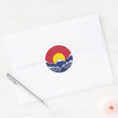Sticker Rond Logo Rocky Mountain Sunset (Enveloppe)