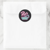 Sticker Rond Logo rose du magasin Chock'Lit de Pop (Sac)
