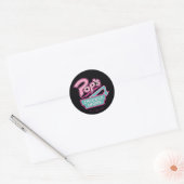 Sticker Rond Logo rose du magasin Chock'Lit de Pop (Enveloppe)