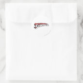 Sticker Rond Logo rouge et blanc de Supergirl (Sac)
