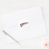 Sticker Rond Logo rouge et blanc de Supergirl (Enveloppe)