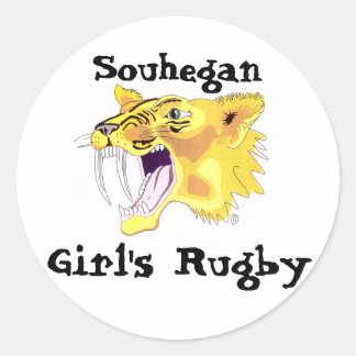 Sticker Rond logo saber shs, Souhegan, Rugby féminin 2