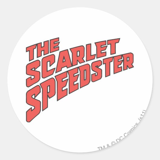 Sticker Rond Logo Scarlet Speedster (Devant)