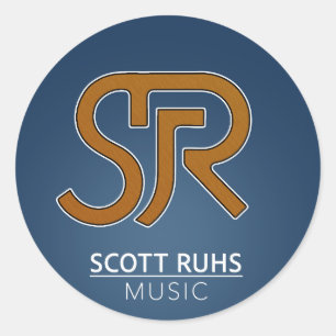Sticker Rond Logo Scott Ruhs