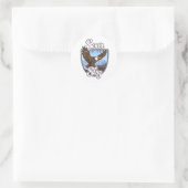 Sticker Rond logo S'envolez dans le ciel (Sac)